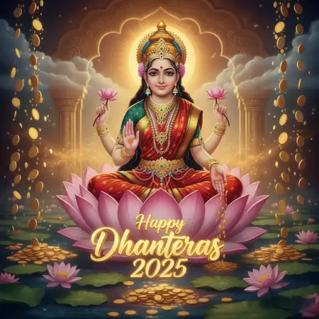 Happy Dhanteras 2025 Lakshmi Ganesh Wallpaper - Free Happy Dhanteras 2025 Download