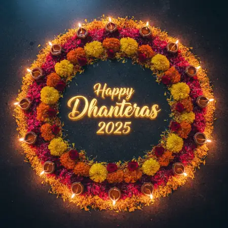 Happy Dhanteras 2025 Message For Family - Free Happy Dhanteras 2025 Download