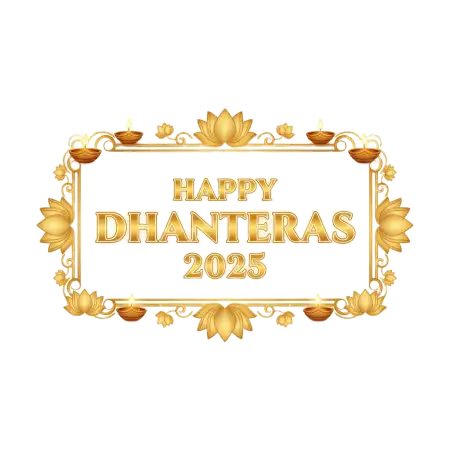 Happy Dhanteras 2025 Png Wishes - Free Png Download