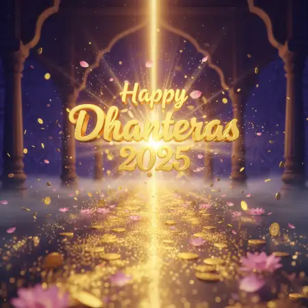 Happy Dhanteras 2025 Wishes For Whatsapp Dp - Free Happy Dhanteras 2025 Download