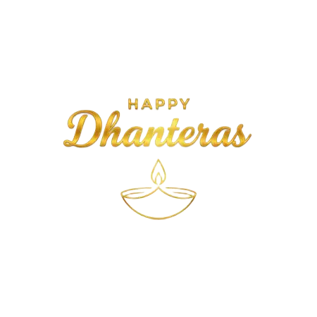 Happy Dhanteras Png In 3d Rendering Style - Free Png Download