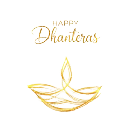 Happy Dhanteras Png With Luxury Background - Free Png Download