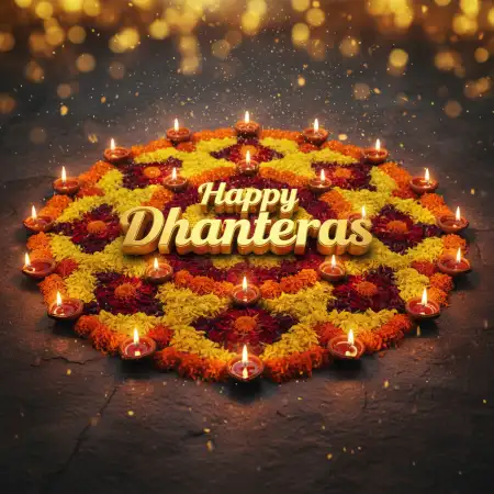 Happy Dhanteras Rangoli Design Images - Free Happy Dhanteras Download