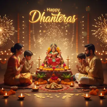 Happy Dhanteras Wishes In Bengali Script - Free Happy Dhanteras Download