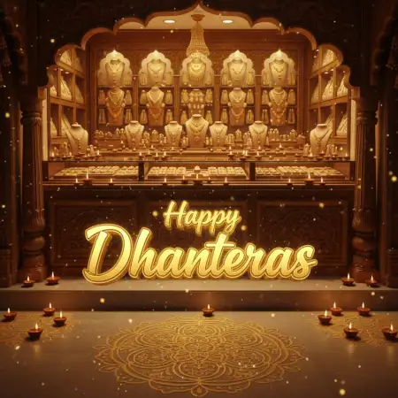 Happy Dhanteras Wishes With Kalash Photo - Free Happy Dhanteras Download
