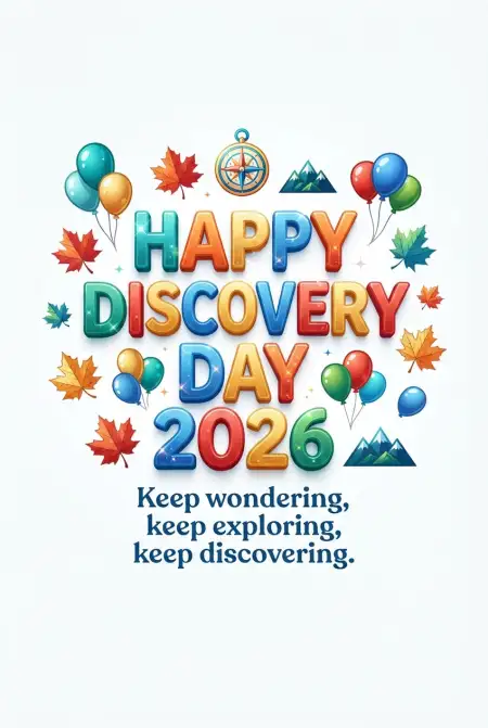 Happy Discovery Day Canada Png - Free Discovery Day 2026 Download