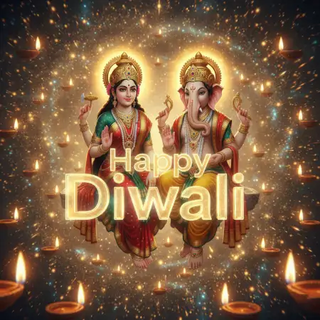 Happy Diwali 2025 With Lakshmi Ganesh Wallpaper - Free Happy Diwali 2025 Download
