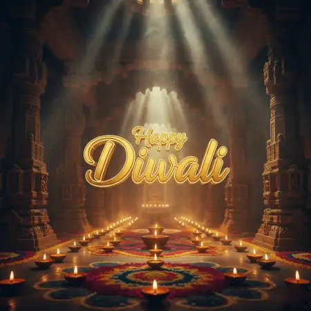 Happy Diwali Greetings 2025 With Shubh Deepavali Text - Free Happy Diwali 2025 Download