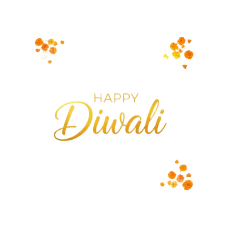 Happy Diwali Png Design In Modern Style - Free Png Download