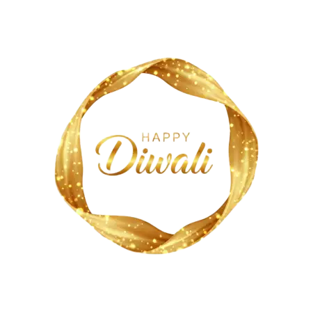 Happy Diwali Png Text In Calligraphy Style - Free Png Download