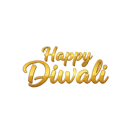Happy Diwali Png With Glowing Effects - Free Png Download