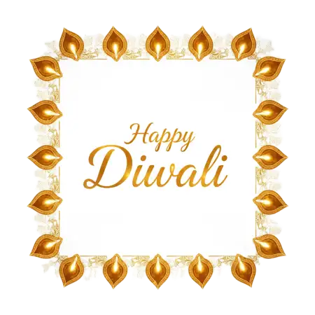 Happy Diwali Png With Indian Traditional Pattern - Free Png Download