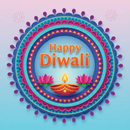 Happy Diwali Vector Design Background - Free Vector Download