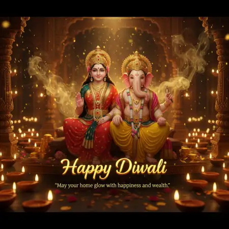 Happy Diwali Wishes With Good Luck Quotes - Free Happy Diwali With Quotes Download