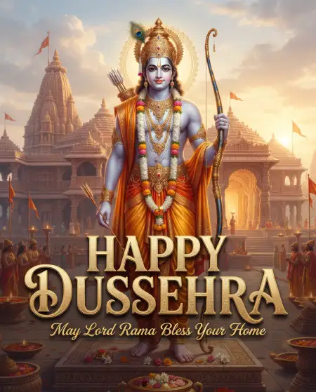 happy dussehra 2026 wishes in english with lord rama - Happy Dussehra 2026 Wishes