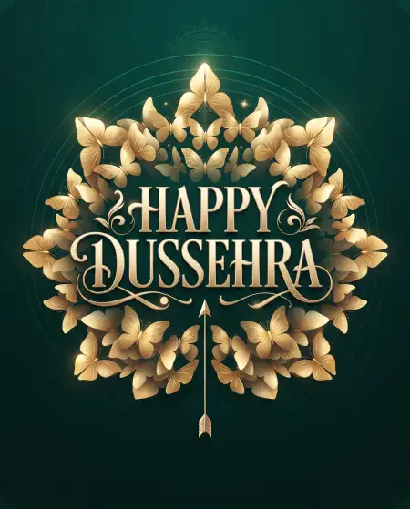 happy dussehra 2026 wishes square post design - Happy Dussehra 2026 Wishes
