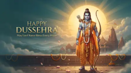 happy dussehra 4k wallpapers with lord rama
