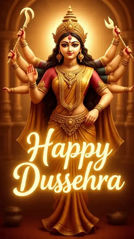 Happy Dussehra Banner Background Design - Free Background Download