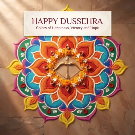 happy dussehra colorful images with bright colors
