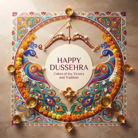 happy dussehra colorful images with festive background
