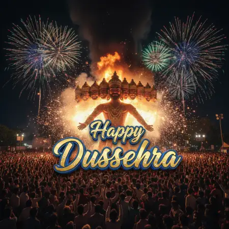 Happy Dussehra Decorative Banner Template - Free Banner Download