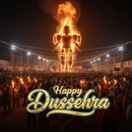 Happy Dussehra Greeting Photo Editing Background - Free Background Download