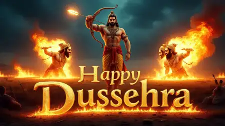 Happy Dussehra Social Media Banner - Free Banner Download