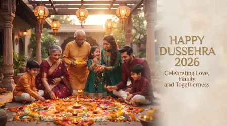 happy dussehra traditional images with diyas