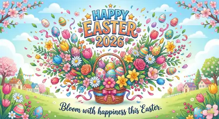 Free Happy Easter 2026 Messages With Humor Image Download