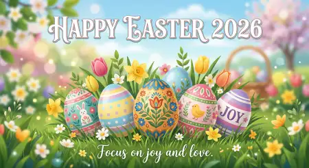 Free Happy Easter 2026 Wishes For Uk Friends Image Download