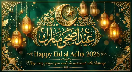 Happy Eid Al Adha Greetings With Islamic Quotes - Free Happy Eid Al Adha With Quotes Download