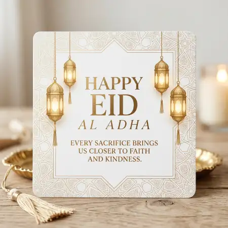 Happy Eid Al Adha Quotes For Cards - Free Happy Eid Al Adha With Quotes Download