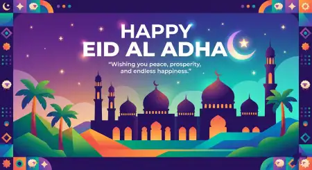 Happy Eid Al Adha Status With Quotes - Free Happy Eid Al Adha With Quotes Download