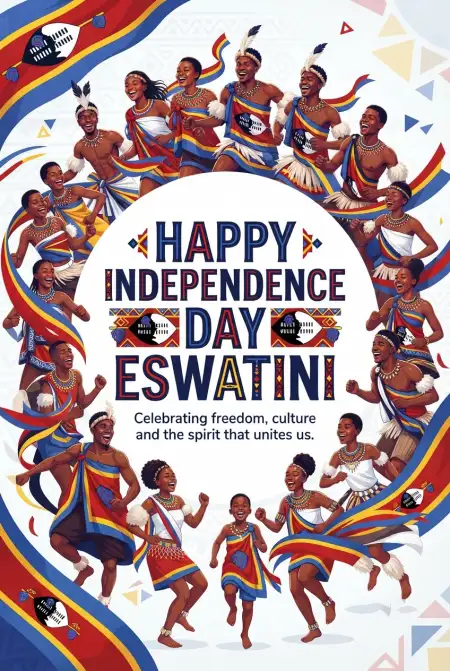 Happy Eswatini Independence Day 2026 Wishes And Greetings - Free Eswatini Independence Day 2026 Download