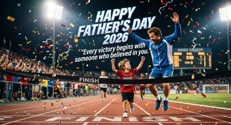 Happy Fathers Day 2026 Banner Png
