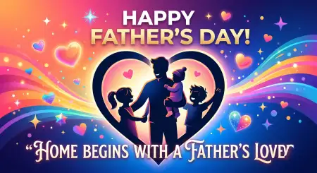 Free Happy Fathers Day 2026 Family Love Quotes Transparent PNG Download