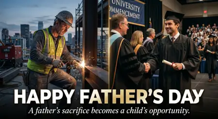 Free Happy Fathers Day 2026 Greeting Card Images For Facebook Transparent PNG Download
