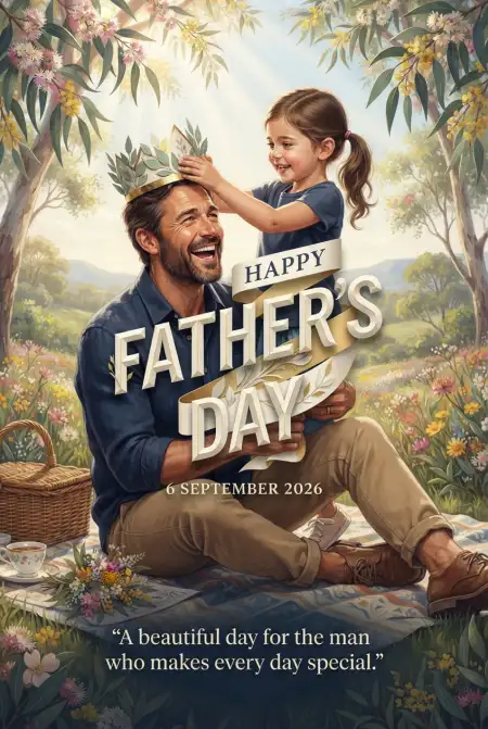 Free Happy Fathers Day Australia 2026 Image Download
