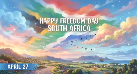 Happy Freedom Day South Africa Poster Captions Images Text 2026 - Free Happy Freedom Day South Africa Wishes 2026 Download