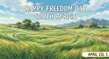 Happy Freedom Day South Africa Poster Captions Text 2026 - Free Happy Freedom Day South Africa Wishes 2026 Download