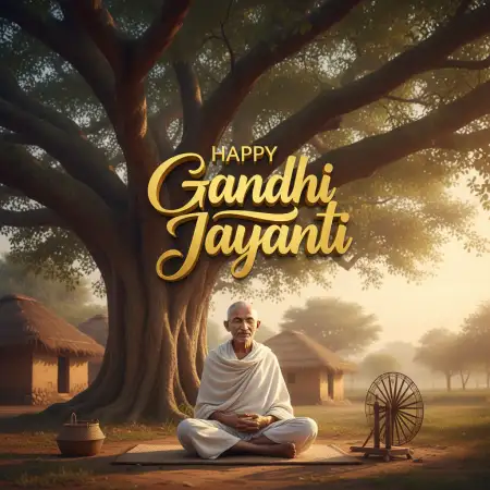 Happy Gandhi Jayanti 2 October Slogans In Hindi - Free Happy Gandhi Jayanti Download