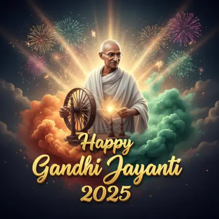 Happy Gandhi Jayanti 2025 Quotes In Hindi - Free Happy Gandhi Jayanti Download