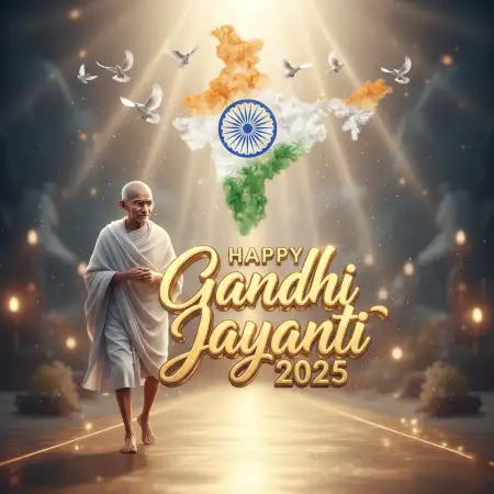 Happy Gandhi Jayanti 2025 Shayari In Hindi - Free Happy Gandhi Jayanti Download