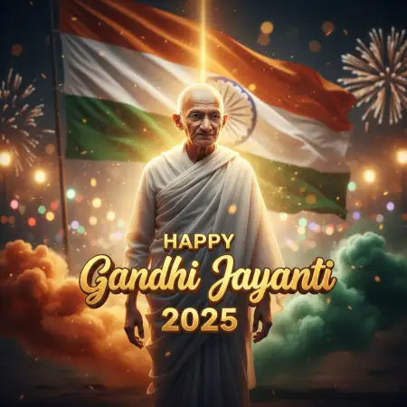 Happy Gandhi Jayanti 2025 SMS In Hindi - Free Happy Gandhi Jayanti Download