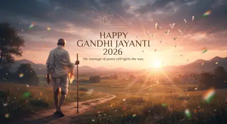 happy gandhi jayanti 2026 wishes and quotes - Happy Gandhi Jayanti Greetings 2026