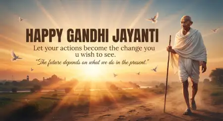 happy gandhi jayanti motivational wishes