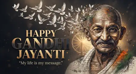 happy gandhi jayanti wishes 2026 png - Happy Gandhi Jayanti Greetings 2026