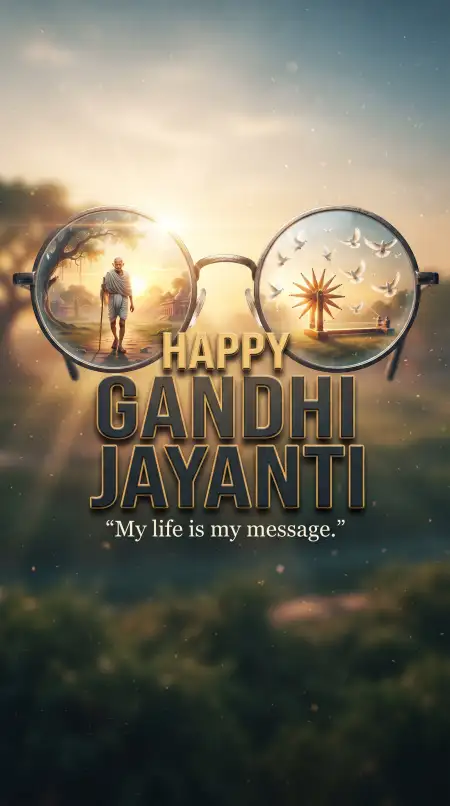happy gandhi jayanti wishes for whatsapp status