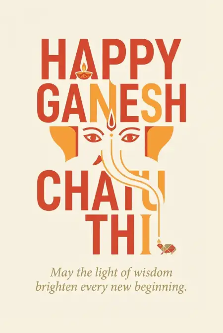 happy ganesh chaturthi 2026 creative poster - Ganesh
