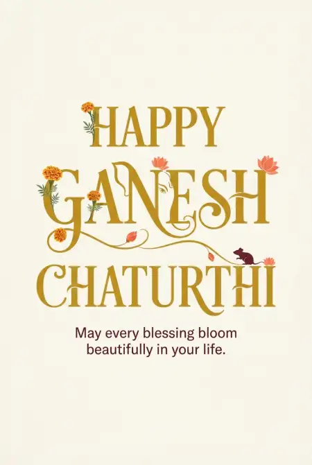 happy ganesh chaturthi 2026 floral background - Ganesh